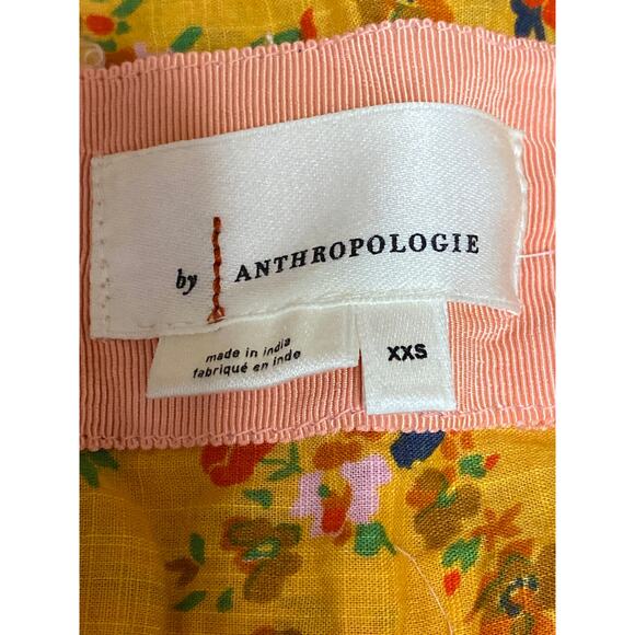 Anthropologie Tiered & True Multicolor Floral Colorblock V Neck Maxi Dress XXS - Picture 5 of 7